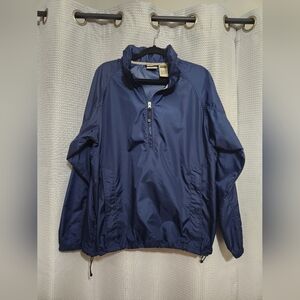 L.L. Bean Vintage 1/2 Zip Stowaway Windbreaker Jacket